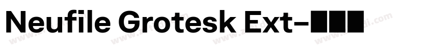 Neufile Grotesk Ext字体转换